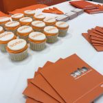 Soto cupcakes, brochures and pens