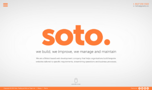 Soto old homepage 