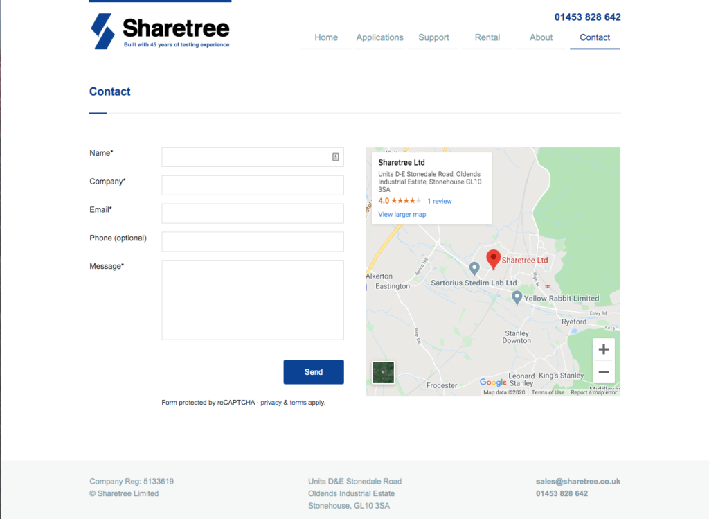 Sharetree contact form