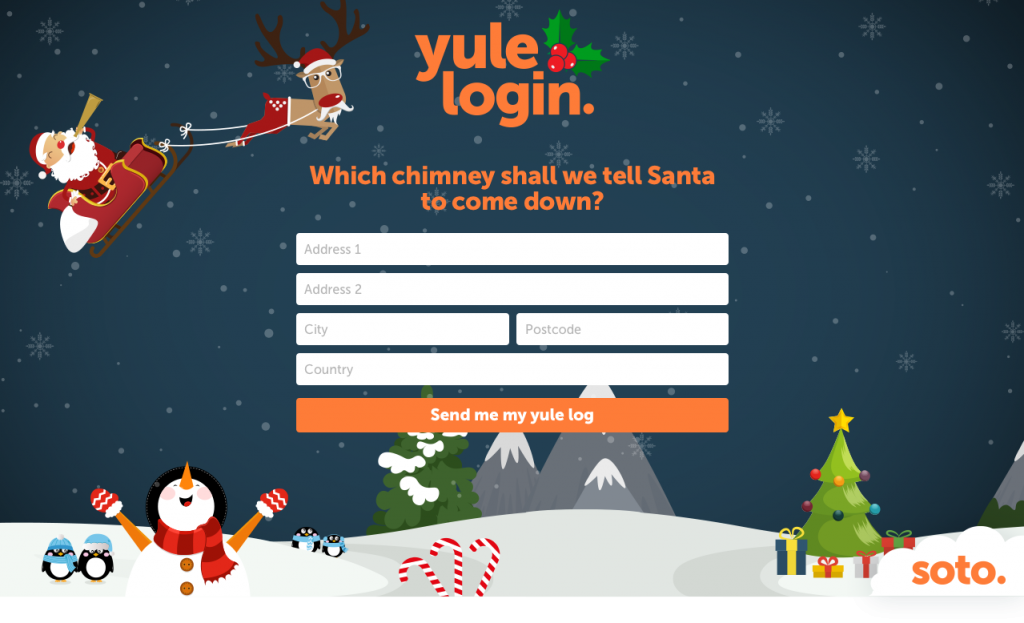 Yule Login Christmas Campaign